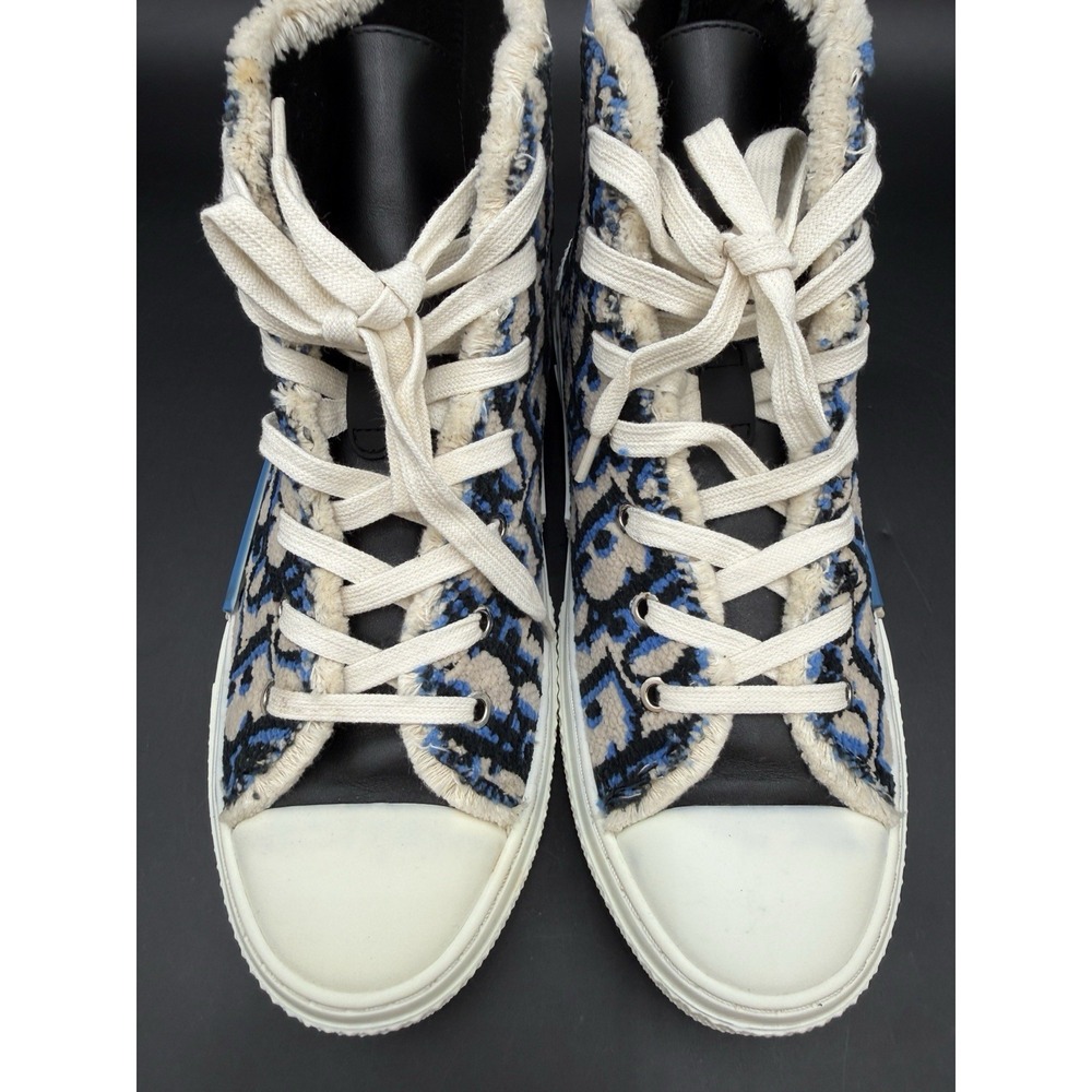 Christian Dior Men's B23 High-Top Sneakers Oblique Tapestry Sz 39 - Picture 3 of 15